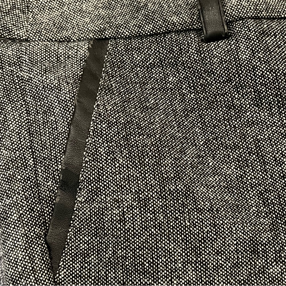 Dahlia wool blend black Heather lined pants  belts loops pockets woman’s 6P - Picture 12 of 15